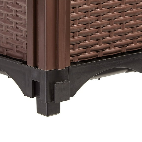 Planter Garden Plastic 12 Inch Raised Self Watering Black Or White - 12" Raised Plastic Planter White