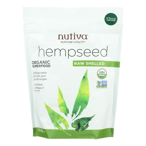 Nutiva Shelled Hempseed 12 oz (Pack Of 3)