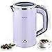 thumbnail image 1 of 0.8L Travel Kettle Electric,Portable Electric Kettle with 304 Stainless Steel,600W Fast Boil Kettle with Auto Shut-Off & Boil-Dry Protection, Double W, 1 of 5
