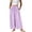Purple, variant on Levmjia Womens Pants Wide Leg Drawstring High Waisted Loose Pants with Pockets Soft Stretchy Polyester Casual Yoga Pants Tummy Control Workout Summer