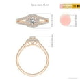 thumbnail image 5 of ANGARA Natural Diamond Ring with Accented Split Shank in 14K Rose Gold for Women (Size-4.2mm| Color-I-J| Clarity-I1-I2) | April Birthstone, Anniversary, Jewelry Gift for Women | Natural Diamond Ring, 5 of 9