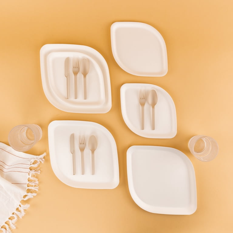 Disposable Plates Bamboo Plate Microwave Pickytarian Compostable