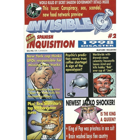 Invisible 9 #2 VF ; Flypaper Comic Book