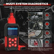 MRCARTOOL Motorcycle Diagnostic Measurement Tool M4 Motorcycle System Code Readers Scan Tool Motorcycle Fault Code Reader Compatible for YAMAHA-2P/HONDA,KAWASAKI-1/2/3/4/5/6P,OBDII