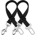 thumbnail image 1 of 2 cinturones de seguridad para perros de coche, tamaño 2, color negro. Xemadio FLD-2671, 1 of 8