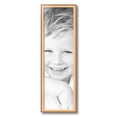 thumbnail image 2 of ArtToFrames 8x26" Gold And Stained Brown Picture Frame, Gold Wood Poster Frame, with Regular Acrylic and 2 (FBPL-4766), 2 of 7