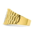 thumbnail image 4 of 10K Two-Tone Gold Ring Band Themed & Rhodium Men's Our Lady of Guadalupe, Size 6, 4 of 5