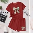 thumbnail image 4 of Girls Clothes Size 8 Sets Girls Summer Sets Girls Outfit Sets Children's St. Patrick's Day Printed Short Sleeve Round-Neck Blouses Two-Piece Set for Kids（4-16 Years）, 4 of 6