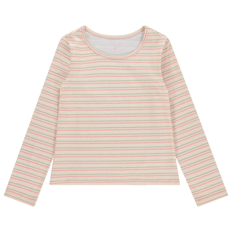 BTween Girls 4-Pack Long Sleeve Fashion Ribbed Tops - 100 BTween Girls 4-Pack Long Sleeve Fashion Ribbed Tops - 100