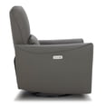 thumbnail image 5 of Maddie Home Modern Faux Leather Swivel Glider Recliner in Gray, 5 of 5