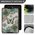thumbnail image 5 of XYZCANDO Butterfly Flower RV Door Window Shade Stylish Camper Decor Easy to Install Foldable RV Window Shade 26'' X 17'' RV Accessories Camper Blinds for Travel Trailers Motorhome Curtains Green, 5 of 7