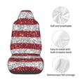 thumbnail image 4 of Yiaed America Flag Glitter Print Car Seat Covers,Universal Auto Seats Protector Fits for Car,SUV Sedan,Truck,Automotive Seat Covers & Accessories, 4 of 5
