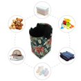 thumbnail image 7 of Yayeee Freestanding Laundry Hamper with Handle Collapsible Large Storage Basket for Clothes, Retro Christmas Poinsettia, 7 of 7