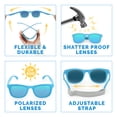 thumbnail image 4 of Jan & Jul Polarized Sunglasses for Baby Girl Boy, Non-Breakable (S: 6 Months -2 Years, Sky Blue Aurora), 4 of 7