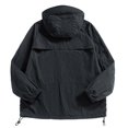 thumbnail image 4 of Unisex Hiking Jackets Windbreaker, Camping Trekking Fishing Rain Jackets Sun Protection Coats Lightweight Cardigans for Women Men, Rain Jacket Hooded Windbreaker with Pocket for Outdoor Black M, 4 of 5