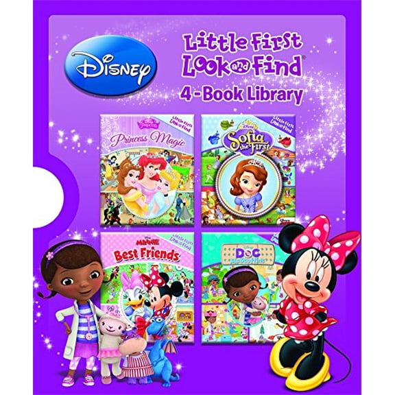 Pre-Owned Disney Little First Look and Find 4-Book Library, 9781503700949, 1503700941, Paperback,
