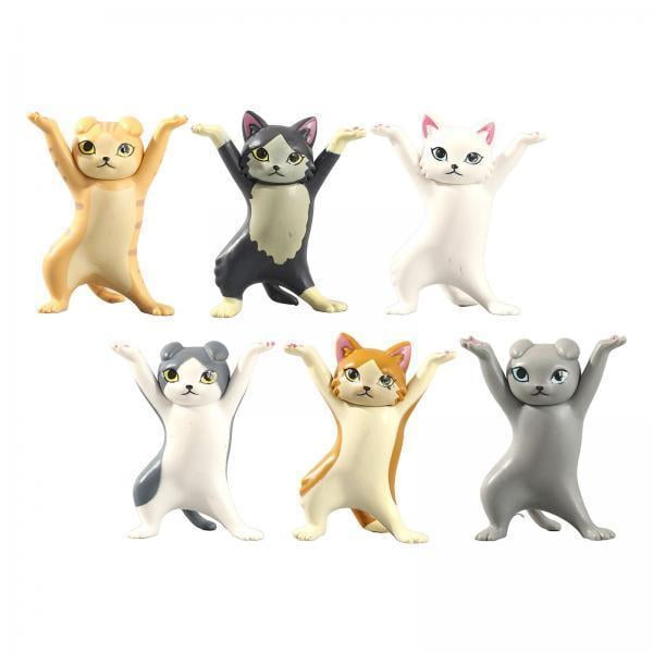 2-3 of pack 6x Juguetes de acción Escultura de 2 piezas Colco Escultura de estatua de gato