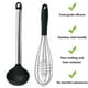 thumbnail image 3 of Juego de 2 mini utensilios de cocina: utensilios de cocina de acero inoxidable y silicona, 3 of 5