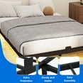 thumbnail image 4 of Dextrus Full Size Floating Bed Frame with LED Lights and Charging Station, Easy Assembly Heavy Duty Metal Platform Bed, No Box Spring Required (Black), 4 of 9