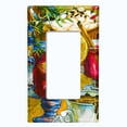 thumbnail image 2 of Metal Light Switch Wall Plate Outlet Cover (Coffee Tea Party Kettle Mocha Marshmallow Espresso Fruit Drinks - Single Rocker), 2 of 2