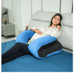 thumbnail image 1 of Almohada Para Embarazo Y Lactancia Jumbo Xtellar Negro Con Turquesa Geométrico, 1 of 3