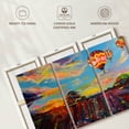 thumbnail image 6 of Elephant Stock Balloon Skies Wall Art - Horizontal Multi Panel Canvas - Living Room Wall Decor - Transportation Multi Panel - Red And Yellow Decor By Emily Louise Heard - 45" x 28", 6 of 8