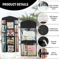 thumbnail image 4 of ZJQYDS wrapping paper organizer storage, hanging gift bag storage organizer, Double-Sided wrapping paper holder storage- Black, 4 of 7