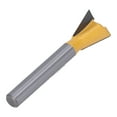 thumbnail image 1 of 6mm Shank Dovetail Bit, Quickly Eliminate Edges Woodworking Router Bit Tungsten Alloy Milling  for Industrial Use 5/8,1/2,3/8, 1 of 7