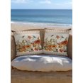 thumbnail image 5 of Outdoor Pillows Waterproof, Botanical Mushrooms Bedding Throw Pillows with Insert for Couch Sofa Bed, Retro Fall Wild Flowers Farmhouse 18x18 Inch Pillowcases Decorative Patio Pillow Set of 1, 5 of 8