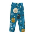 thumbnail image 5 of Disketp Cute Colorful Owls And Trees Print Women'S Comfy Pajama Pants Casual Drawstring Palazzo Lounge Wide Leg Pants, 5 of 9