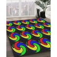 thumbnail image 2 of Ahgly Company Indoor Square Patterned Green Abstract Area Rugs, 5' Square, 2 of 6