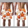 thumbnail image 3 of luoweisi Men's Beach Shorts Quick Dry Swim Trunks with Mesh Lining Maple Leaf L, 3 of 5