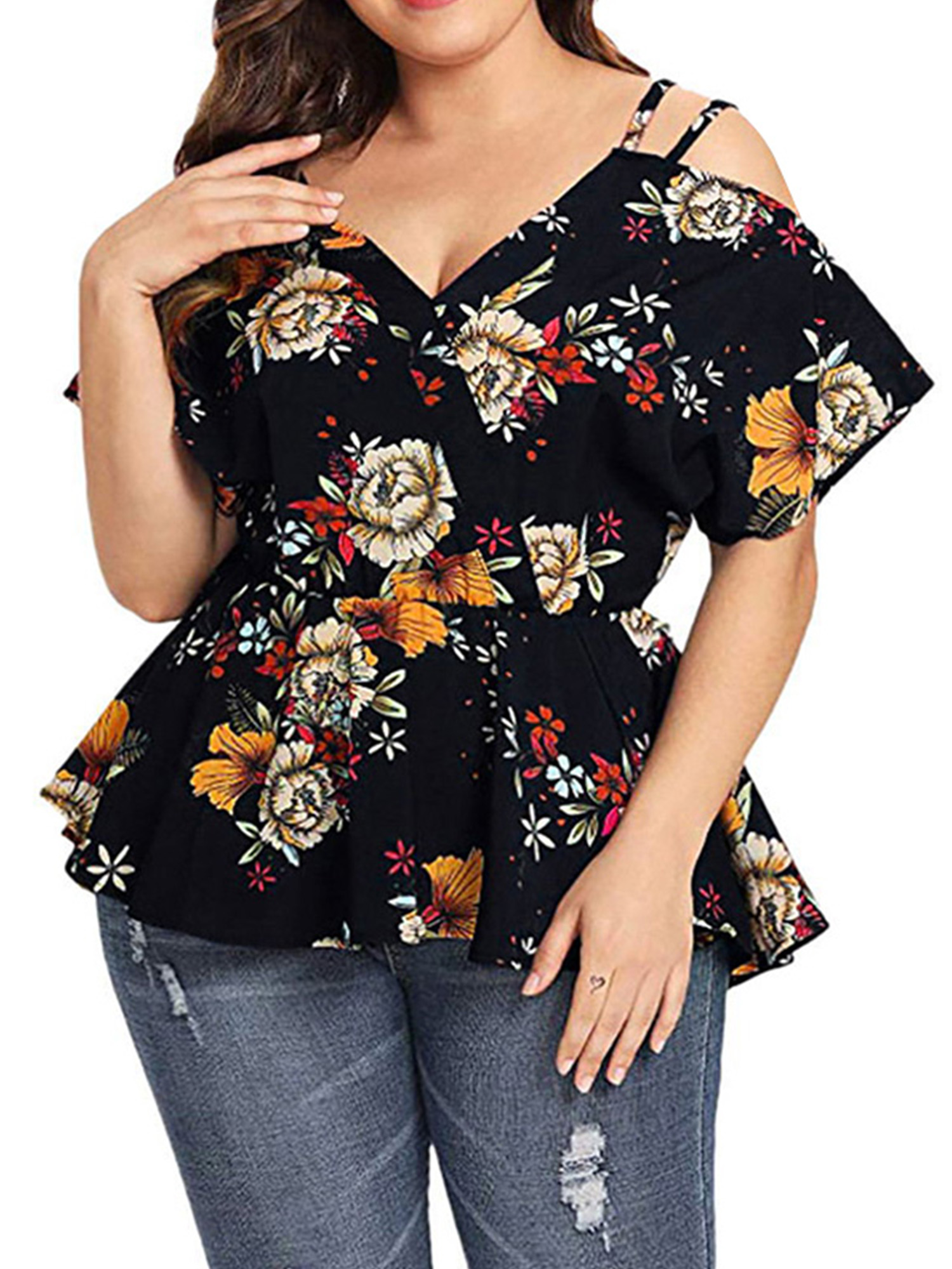 UKAP Summer Casual Print T-Shirt Tops 
