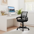 thumbnail image 2 of Costway Mesh Office Chair Ergonomic Computer Desk Chair with Lumbar Support Armrests Black, 2 of 11