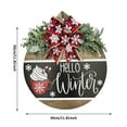 thumbnail image 3 of SIguan,Merry Chrismas For Door Decoration Hanging Winter Sign for Living Room Farmhouse Porch Indoor Outdoor Decorations Christmas New Year Red 11.*11.'', 3 of 6