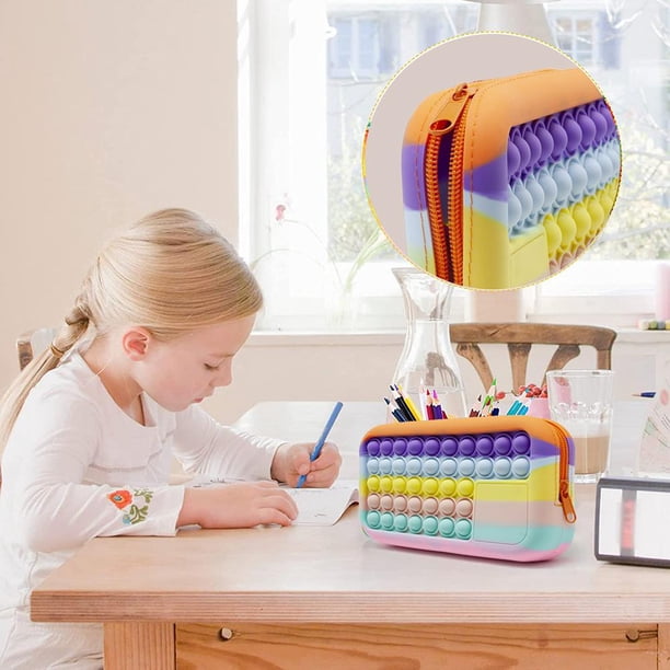 Push Bubble Coin Purse Bolsa De Papelería De Silicona Autismo Necesidades Especiales Stress Reliever Juguete De Descompresión Para La Escuela Y La Familia Inevent AP008102-01