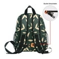 thumbnail image 5 of FORMRS School Backpack with Front Zippered Pocket 12" Student Travel Daypack, Green Leaves, 5 of 6