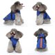 thumbnail image 2 of Brillar Abrigo de invierno impermeable y cálido para perros con arnés, chaqueta impermeable para perros pequeños, medianos y grandes, para Labrador Bulldog Francés-XL-Azul, 2 of 5