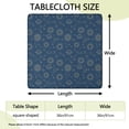 thumbnail image 2 of Blue Sun Moon Cloud Star Pattern Square Fitted Tablecloth with Elastic Edge,Square Table Cover,Washable Elastic Table Cover for Home Kitchen Party Decor 36"x36", 2 of 6