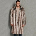 thumbnail image 4 of Abrigo cálido de invierno para hombre, abrigo de piel de moda informal, abrigo largo de piel gruesa, gabardina de gran tamaño para hombre, 4 of 6
