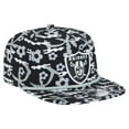 thumbnail image 3 of Men's New Era Black Las Vegas Raiders Wakey Wakey Golfer Snapback Hat, 3 of 6