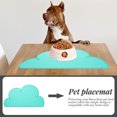 thumbnail image 3 of OULII Silicone Feeding Mat for Pets Green Water Resistant Easy to Clean Multifunctional Design 23.6x15.7 inches, 3 of 8