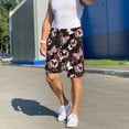 thumbnail image 6 of Logiee Butterfly Print Men's Pajama Shorts with Drawstring & Pockets,Sleep Shorts for Men,Sleepwear Bottoms,Elastic Waistband Loungewear-X-Large, 6 of 6