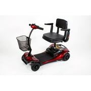 Shoprider Dasher 4 Scooter 300lb Capacity With Swivel Seating in Burgundy