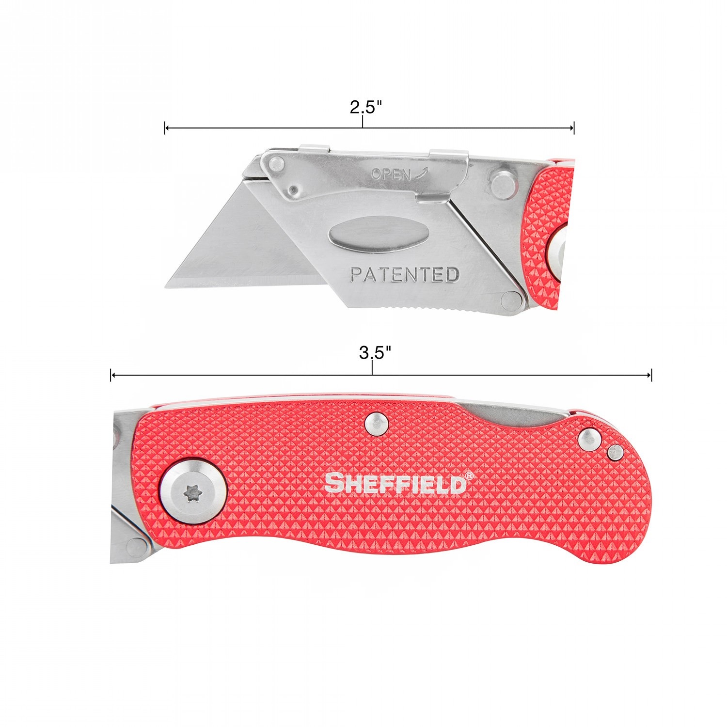 Sheffield Ultimate Utility Folder 2.5 in Blade Red Aluminum - image 2 of 3