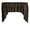 Black on Brown, variant on Damask Taffeta Swag Valance Curtain Window Treatment Kitchen Home Décor 58" Wide / 36" Tall