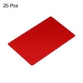 thumbnail image 3 of Uxcell Metal Business Cards Blank Name Card Laser Engraving Aluminum with Adhesive, Red 25 Pack, 3 of 6