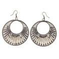 thumbnail image 1 of Silver-Tone Fabric Dangle-Earrings With Bead Accents #LQE2646, 1 of 2