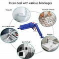 thumbnail image 2 of Power Toilet Plunger Set Drain Clog Remover Tool Drain Snake Tub Drain Cleaner Opener Air Drain Blaster Gun Bellows Plunger for Sink Bath Toilets Bathroom Shower Kitchen Clogged Pipe Bathtub, 2 of 5