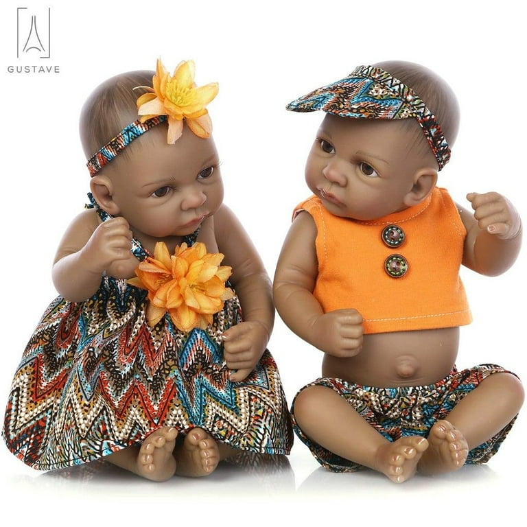 Full Silicone Reborn Baby Dolls with Lifelike African American